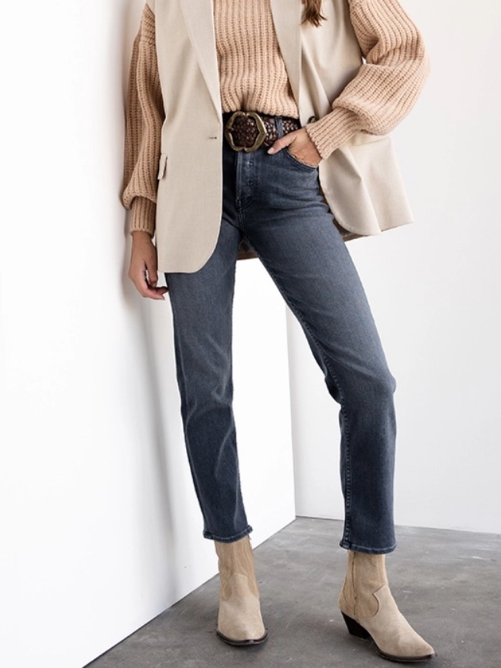 MOTHER THE TOMCAT ANKLE JEANS X MARKS THE SPOT Size 26 - Picture 2 of 12